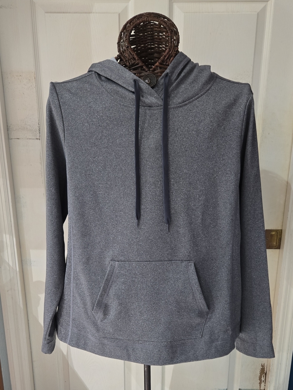 Danskin Now Heather Gray Women's Hooded Pullover